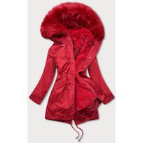 PARKA SU GOBTUVU IR PAMUŠALU RAUDONA (7600)