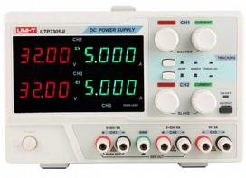 Laboratorinis maitinimo šaltinis 2x(0-32Vdc) 2x(0-5A) fiksuota 5V 5A; linijinis, UNI-T