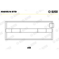 Alkūninio veleno pagrindiniai guoliai GLYCO H1095/6 STD