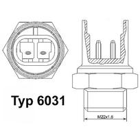 Radiatoriaus ventiliatoriaus temp. jutiklis WAHLER 6031.88D