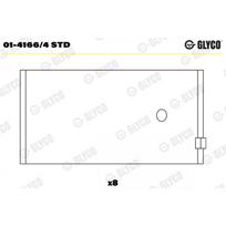 Švaistiklio didysis guolis (indėklas) GLYCO 01-4166/4 STD