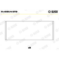 Švaistiklio didysis guolis (indėklas) GLYCO 71-4151/4 STD