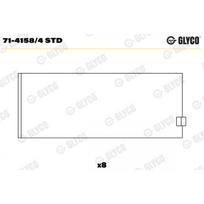 Švaistiklio didysis guolis (indėklas) GLYCO 71-4158/4 STD