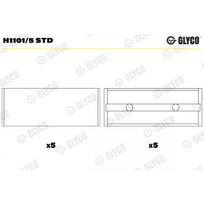 Alkūninio veleno pagrindiniai guoliai GLYCO H1101/5 STD