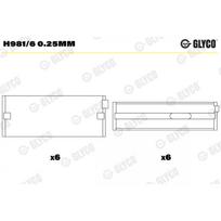 Alkūninio veleno pagrindiniai guoliai GLYCO H981/6 0.25mm