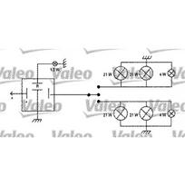 Posūkio žibintų pertraukimo relė VALEO 641426