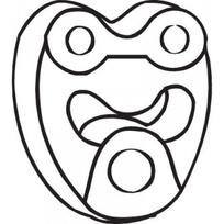 Išmetimo sistemos guminė juosta BOSAL 255-123