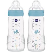 MAM Easy Active™ Baby Bottle vaikiška gertuvė 4m+ Blue 2x330 ml