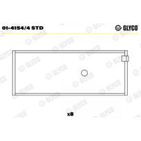 Švaistiklio didysis guolis (indėklas) GLYCO 01-4154/4 STD
