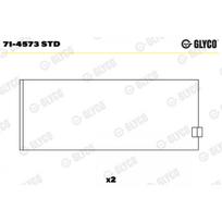 Švaistiklio didysis guolis (indėklas) GLYCO 71-4573 STD