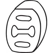 Išmetimo sistemos guminė juosta BOSAL 255-022