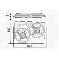 Radiatoriaus ventiliatorius MAGNETI MARELLI 069422582010