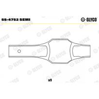 Švaistiklio mažasis guolis (indėklas) GLYCO 55-4752 SEMI