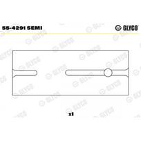 Švaistiklio mažasis guolis (indėklas) GLYCO 55-4291 SEMI