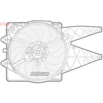 Radiatoriaus ventiliatorius DENSO DER09092
