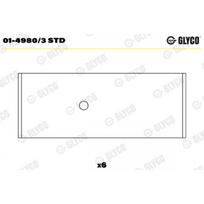 Švaistiklio didysis guolis (indėklas) GLYCO 01-4980/3 STD