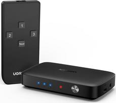 HDMI perjungėjas URGEEN  4K@30Hz su valdymo pultu (3 įėjimai -> 1 išėjimai)