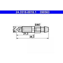 Alsuoklio varžtas arba vožtuvas ATE 24.3518-0018.1