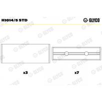 Alkūninio veleno pagrindiniai guoliai GLYCO H1014/5 STD