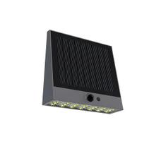 Viking - saulės LED reguliuojamas sieninis šviestuvas su jutikliu LED/2W/3,7V IP54 4000K