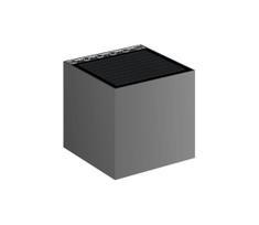 Viking - reguliuojamas saulės LED sieninis šviestuvas LED/1W/3,7V IP54 4000K 2000 mAh
