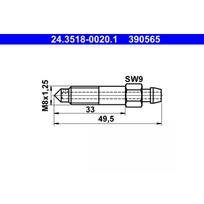 Alsuoklio varžtas arba vožtuvas ATE 24.3518-0020.1