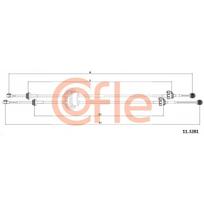 Mechaninės pavarų dėžės trosas COFLE 11.3281
