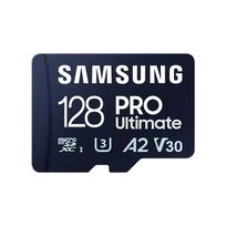 Samsung | MicroSD Card with Card Reader | PRO Ultimate | 128GB | microSDXC Memory Card | Flash memory class U3, V30, A2 | MB-MY128SB/WW | 8806094957235