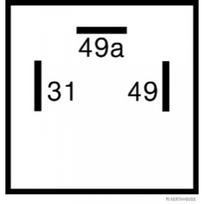 Posūkio žibintų pertraukimo relė HERTH+BUSS ELPARTS 75605148