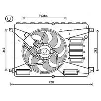 Radiatoriaus ventiliatorius AVA Clever Choice FD7556