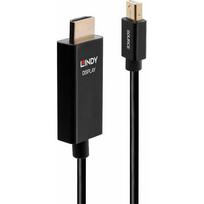 Kabel Lindy DisplayPort Mini - HDMI 1m Black (40921) | 40921 | 4002888409216