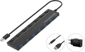 Conceptronic CONCEPTRONIC USB-Hub 7-Port 3.0  ->7x3.0    5Gbps m.Netz. sw | HUBBIES19BP | 4015867235348