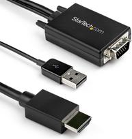 Kabel StarTech HDMI - D-Sub (VGA) + USB-A 2m Black (VGA2HDMM2M) | VGA2HDMM2M | 065030885065