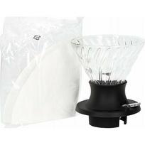 Hario Zestaw Immersion  - drip V60-02 + filtry | SSD-INT-200-B | 4977642728165