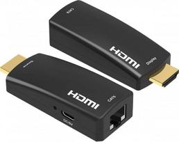 PremiumCord PREMIUMCORD HDMI FULL HD 1080p extender na 50m přes jeden kabel Cat5e/6 | khext50-10 | 8592220021757