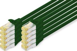 Digitus DIGITUS 10 sztuk kabla CAT 6A S/FTP 1m Green | DK-1644-A-010-G-10 | 4016032469124