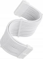 SilverStone SilverStone power supply extension cable SST-PP07E-MBW-V2, 24pin ATX (white, 30cm) | SST-PP07E-MBW-V2 | 4710679815282