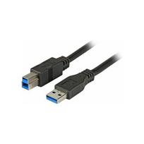 Kabel USB EFB USB-A - USB-B 3 m Black (K5236.3) | K5236.3 | 4049759082253