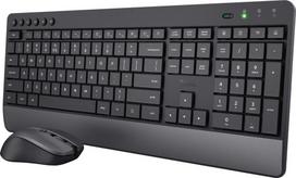 Trust Trezo keyboard Mouse included Universal RF Wireless QWERTY US English Black | 24529 | 8713439245295