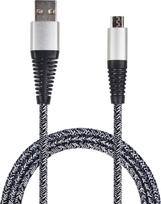 Kabel USB 2GO USB-B - micro-B 1 m Silver (795951) | 795951 | 4010425959513