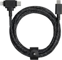 Kabel USB Native Union USB-C - USB-C + Lightning 1.8 m Black (BELT-CCL-COS-NP) | BELT-CCL-COS-NP | 4895200448563