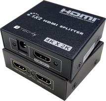 Techly 365818 HDMI Splitter, 1x2, 4K 30Hz, active | 365818 | 8059018365818