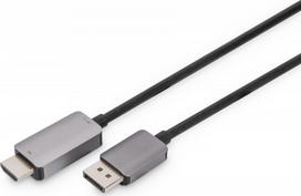 Kabel Digitus DisplayPort - HDMI 1.8m Black (DB-340305-018-S) | DB-340305-018-S | 4016032484196