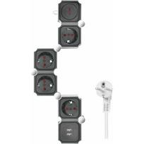 LogiLink 4 sockets 1.5m black and white | LPS276U | 4052792065367