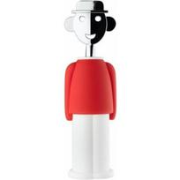 Alessi ALESSANDRO M. Korkociąg do butelek czerwono-biały z chromowaną rączką Pan-AAM23 R | AAM23 R | 8003299920709