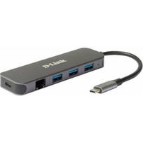 D-Link DUB-2334 5-In-1 USB-C Hub mit Gigabit-Ethernet/Stromversorgung | DUB-2334 | 0790069468612