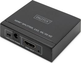 Digitus Rozdzielacz/Splitter HDMI 2-portowy 4K/30Hz EDID HDCP1.4 | DS-45340 | 4016032483656