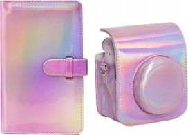 Pokrowiec LoveInstant Futerał  Pokrowiec Do Fujifilm Instax Mini 12 + Album Na 96 Zdjęć / Pink Błysk | SB7856 | 5904647817111
