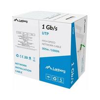 Lanberg LAN cable UTP 1GB/S 305M CCA wire green | LCU6-10CC-0305-G | 5901969439861