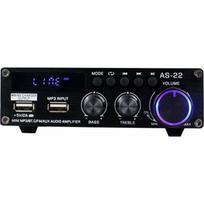 Blitzwolf AS-22 audio amplifier, 45W, Bluetooth 5.0, USB + remote control (black) | AS-22 | 5905316141117